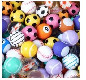 27mm Sports Mix Bouncy Balls | Gumball Machine Warehouse