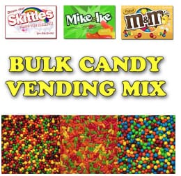 Bulk Vending Mixes Packaged for All Metal Triple Vending Machine | Gumball Machine Warehouse